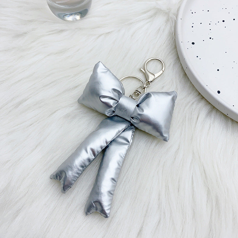 Wholesale =Fashionable sweet girl stuffed cotton bow bag pendant